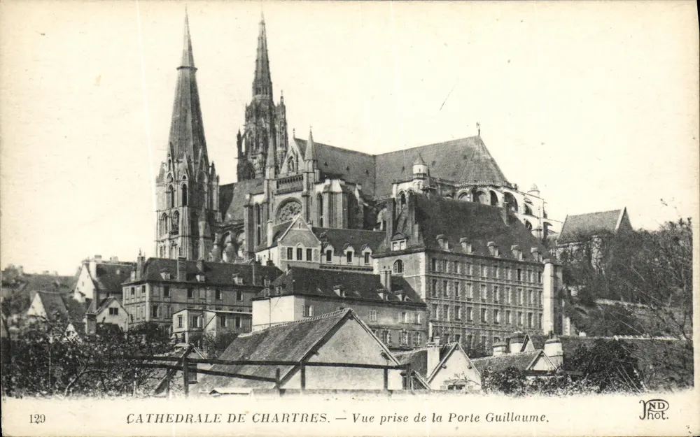 Chartreser Kathedrale — Ansicht vom Porte Guillaume — JND Phot. - Vorderseite