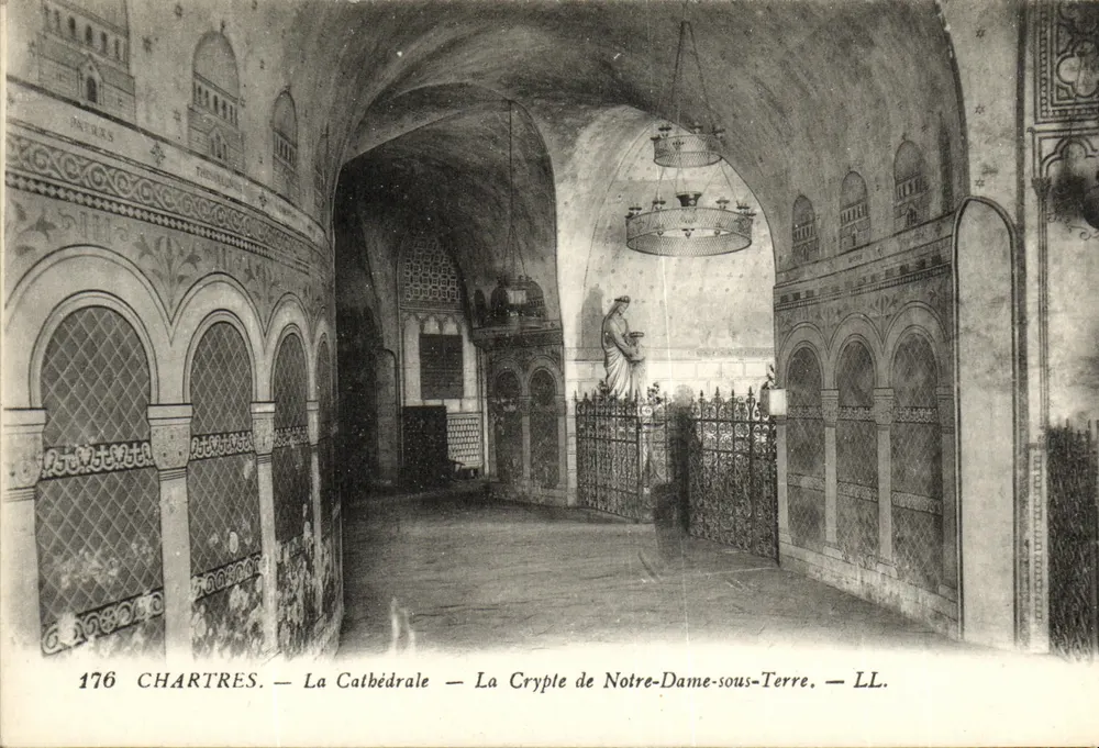 Chartres — Die Kathedrale — Die Krypta Notre-Dame-sous-Terre — LL. — N° 176 - Vorderseite