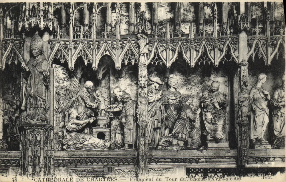 Kathedrale von Chartres — Fragment des Chorumschritts, 17. Jahrhundert — Jhot - Vorderseite
