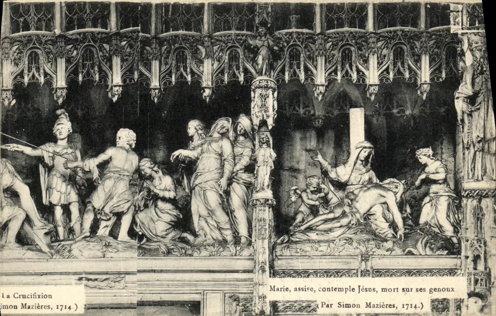Die Kreuzigung — von Simon Mazières, 1714 - Vorderseite