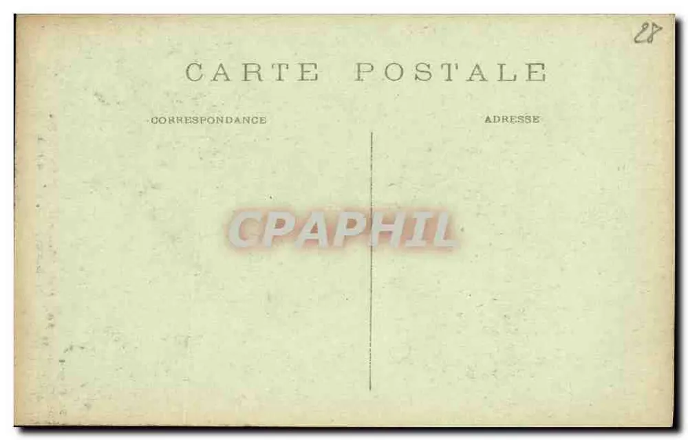 Kathedrale von CHARTRES — Der Verzweiflung, Südportal — Ét. Houvet, n°20 - Rückseite