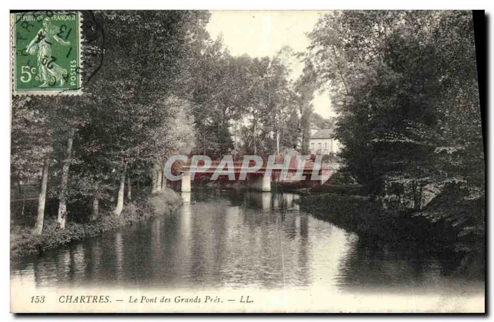 Chartres — O Ponte dos Grandes Prés — LL. n° 153 - Frente