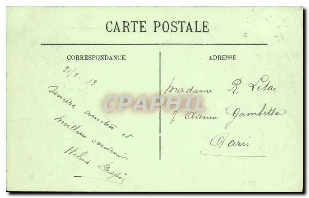 Chartres — O Ponte dos Grandes Prés — LL. n° 153 - Verso