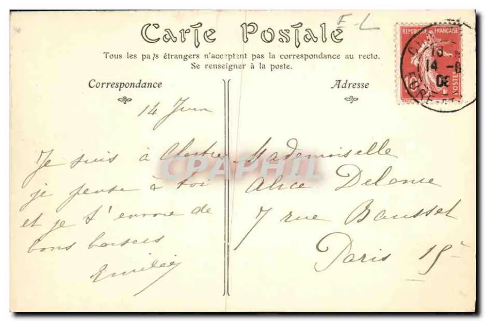 Catedral de CHARTRES — A Assunção por Bridan - Verso