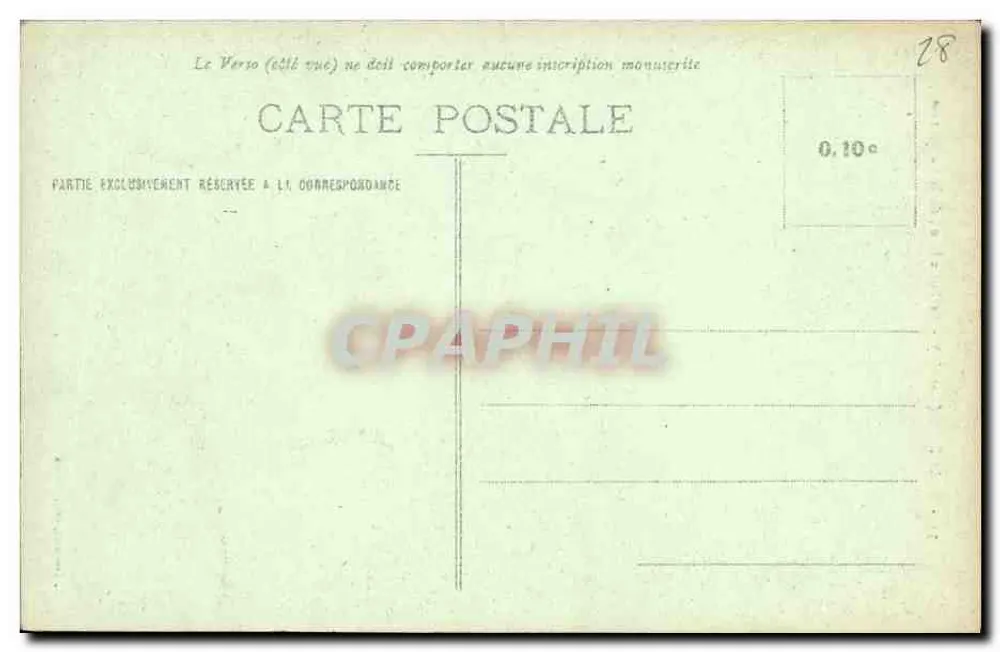 Chartres (E.-et-L.) - Der Südportal der Kathedrale — G. Foucault, Verlag, Dreux - Rückseite