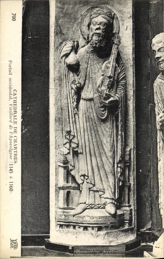 Statue der Heiligen Elisabeth — Kathedrale von Chartres — Neutromin Brüder, Nr. 700 - Vorderseite