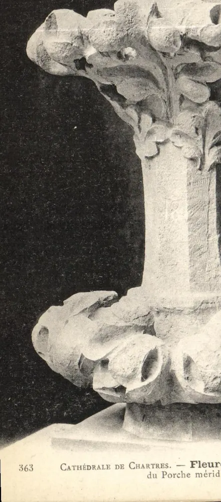 Kathedrale von Chartres — Fleuron des südlichen Portals — Nr. 363 - Vorderseite
