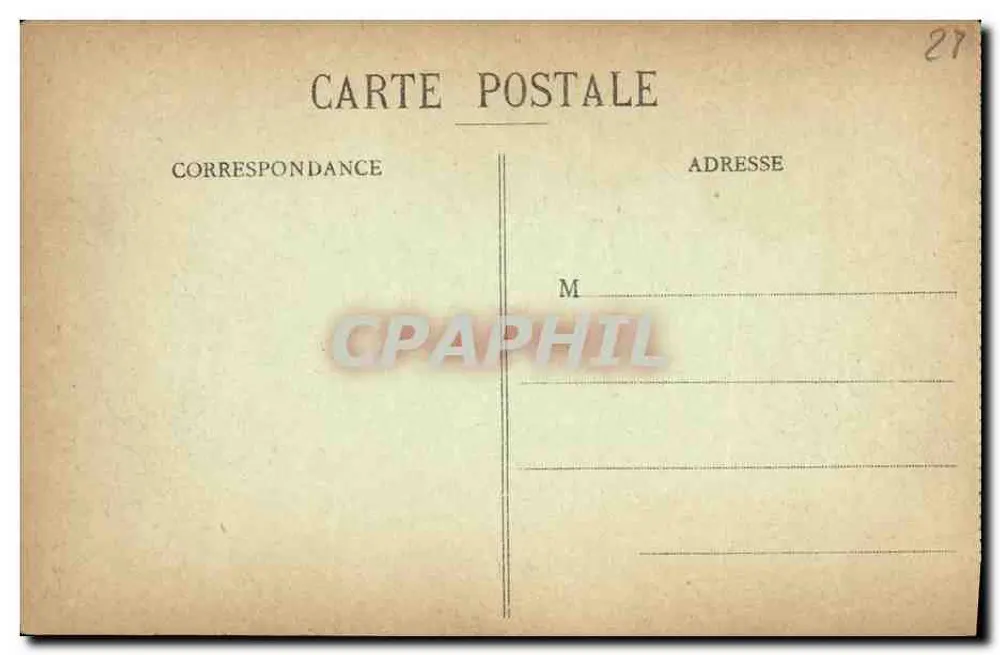 Castelo d'Anet (E-et-L.) — Vista tirada da Cour — G. Foucault, editor, Dreux - Verso