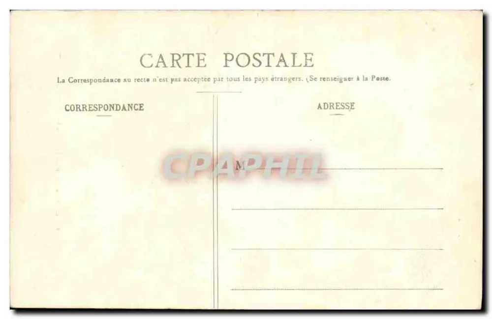 Castelo de Anet - A Câmara de Diane — Ch. Foucault, editor, Dreux - Verso