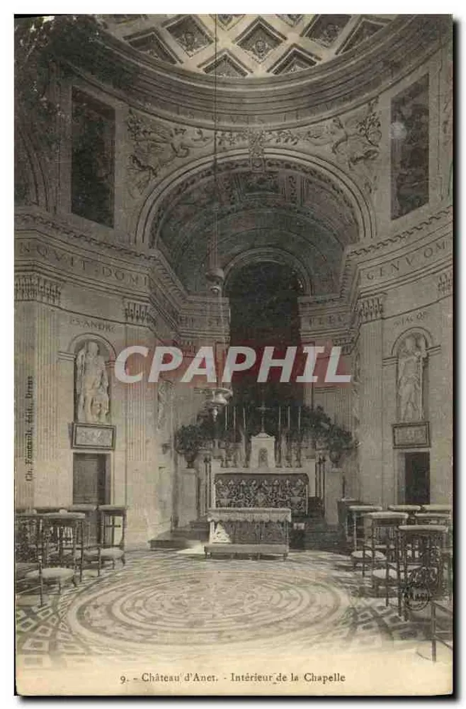 Château d'Aner - Intérieur de la Chapelle — éditeur Ch. Fontanale, édite, Dernes, n°9 - Frente