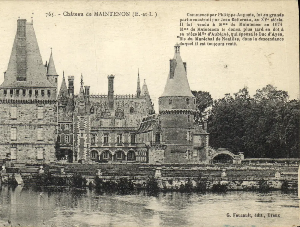Castelo de Maintenon (E-et-L) — História do castelo — G. Foucault, editor, Dreux - Frente