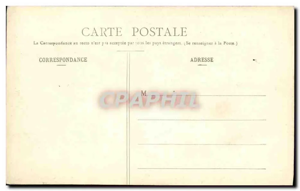 Castello di Maintenon — Vista sulla Piazza d'Acqua — Ch. Foucault, editore, Dreux - Verso