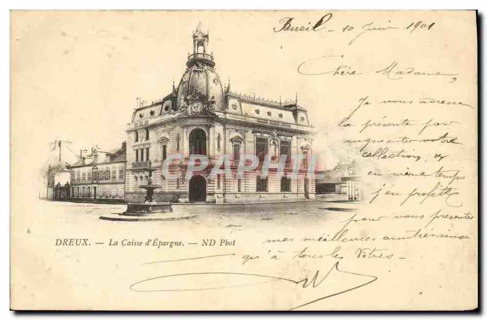 Dreux — A Caixa de Poupança — ND Phot - Frente