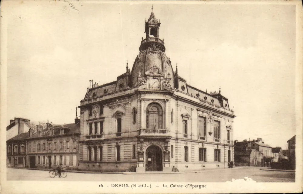 Dreux (E.-et-L.) — La Caisse d'Epargne — éditeur imprimeur non visible - Frente