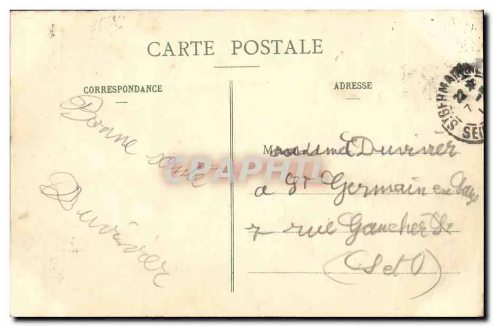 Chartres - Nordportal der Kathedrale — Chr. Foucault, Verlag, Dreux, Nr. 79 - Rückseite