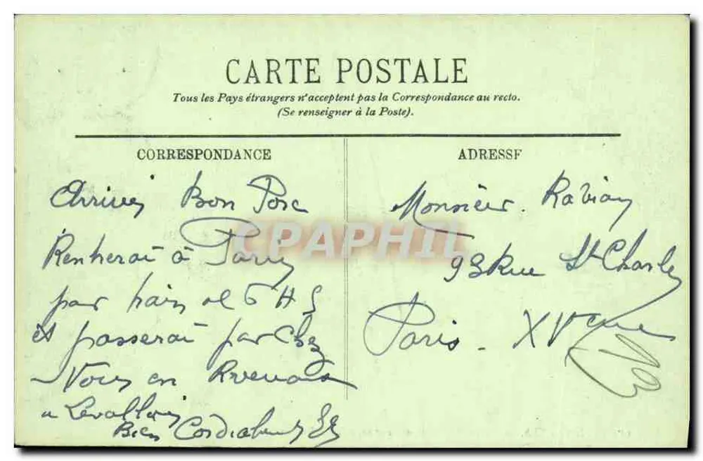 Chartres — Kirche Saint-Pierre, in der die Emaillewerke ausgestellt sind — LL. n°124 - Rückseite