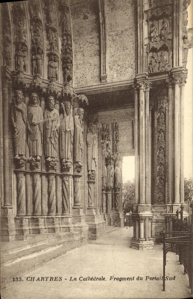 Chartres - Die Kathedrale. Fragment des Südportals — Verlag Arcocole, Nantes - Vorderseite