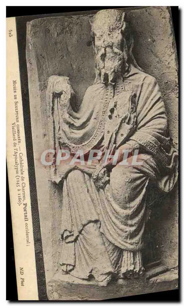 Vergleich von Skulpturen — Kathedrale von Chartres — Westportal (1145 bis 1160) - Vorderseite