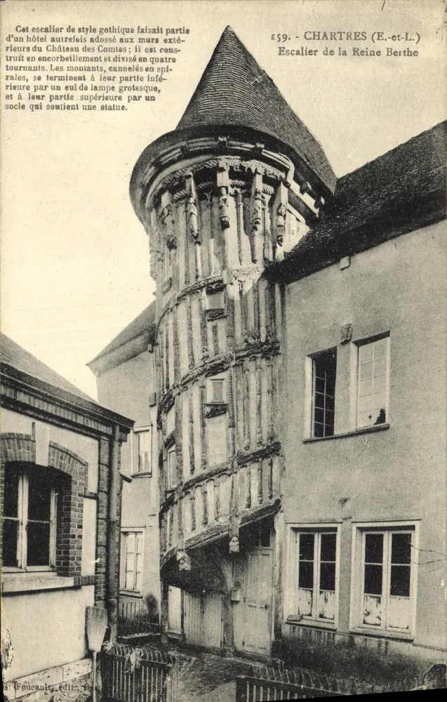 Chartres (E-et-L.) — Treppen der Königin Bertha — S. Foucault, Verlag - Vorderseite