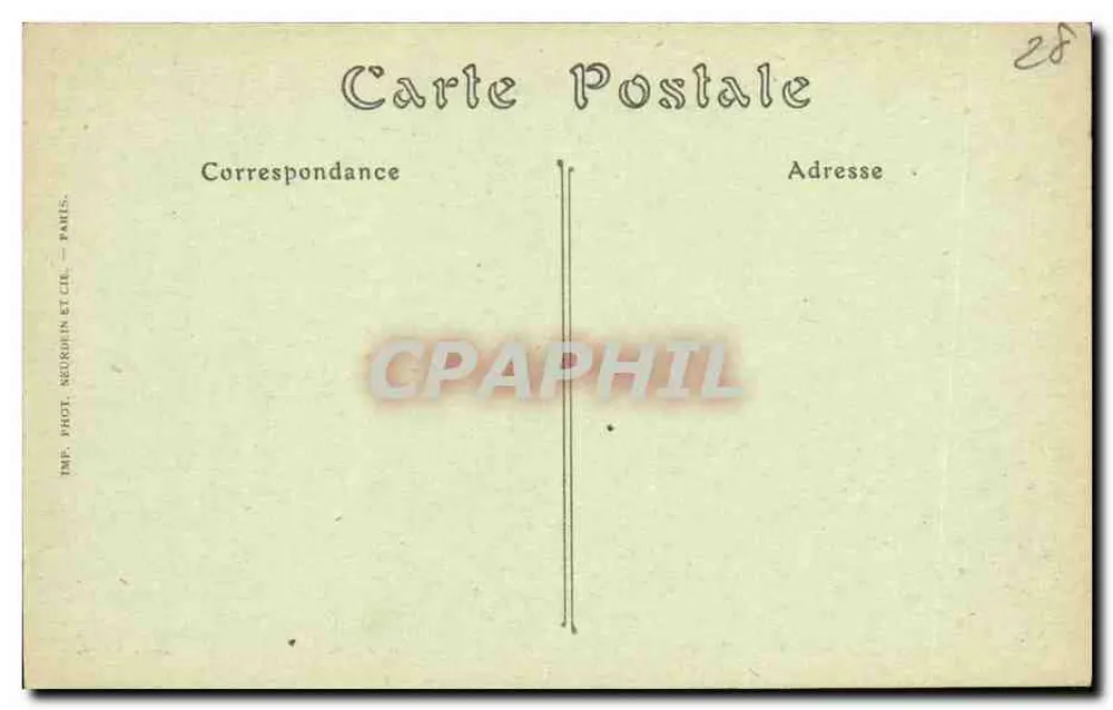 Catedral de Chartres — Antigo Jubé — N.M. ProL, n° 928 - Verso