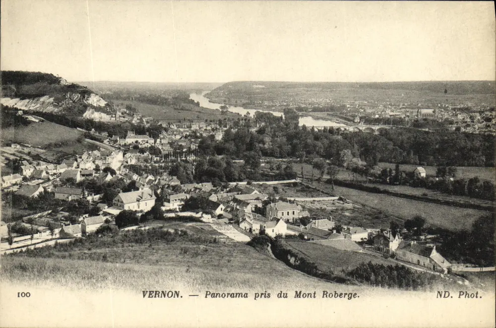 Vernon — Panorama scattato dal Monte Roberge — ND. Fot. - Recto