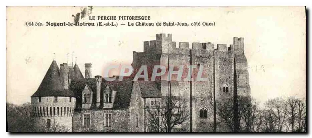 Pittoreskes Perche — Schloss Saint-Jean, westlicher Seiten — Nogent-le-Rotrou (E.-et-L.), Nr. 064 bis - Vorderseite