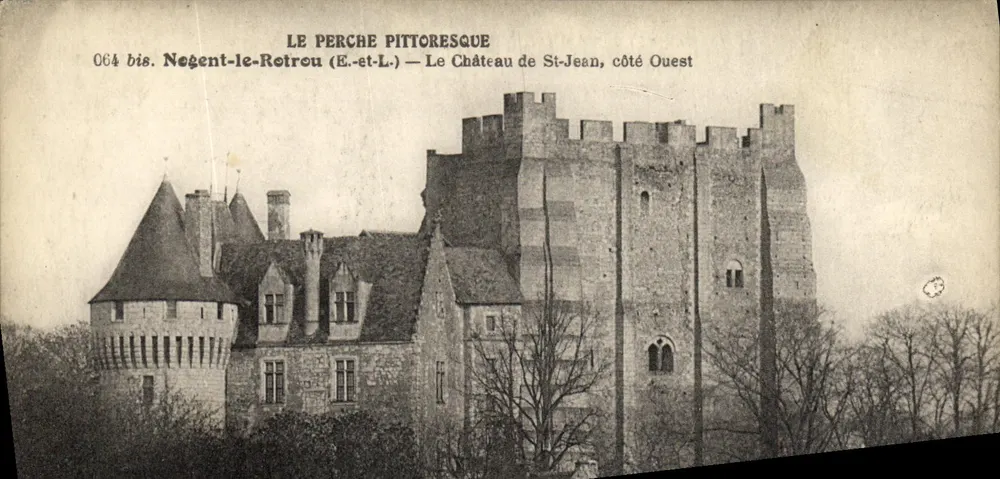 Pittoreskes Perche — Schloss St-Jean, Westseite — Négent-le-Rotrou (E-et-L.) - Vorderseite