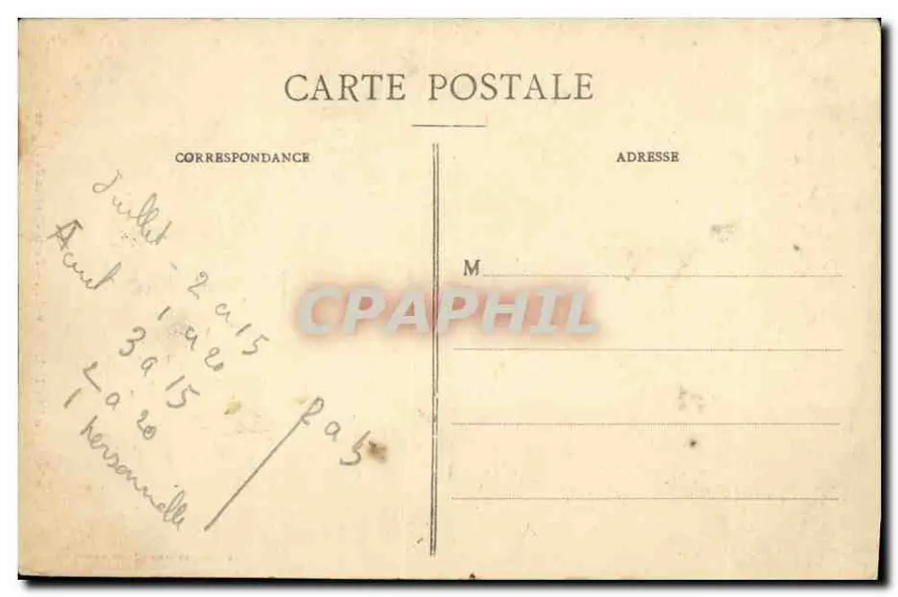 Boissy-en-Drouais — Ansicht des Kirchentores — Philatellische Ausgabe Boissy-en-Drouais - Rückseite