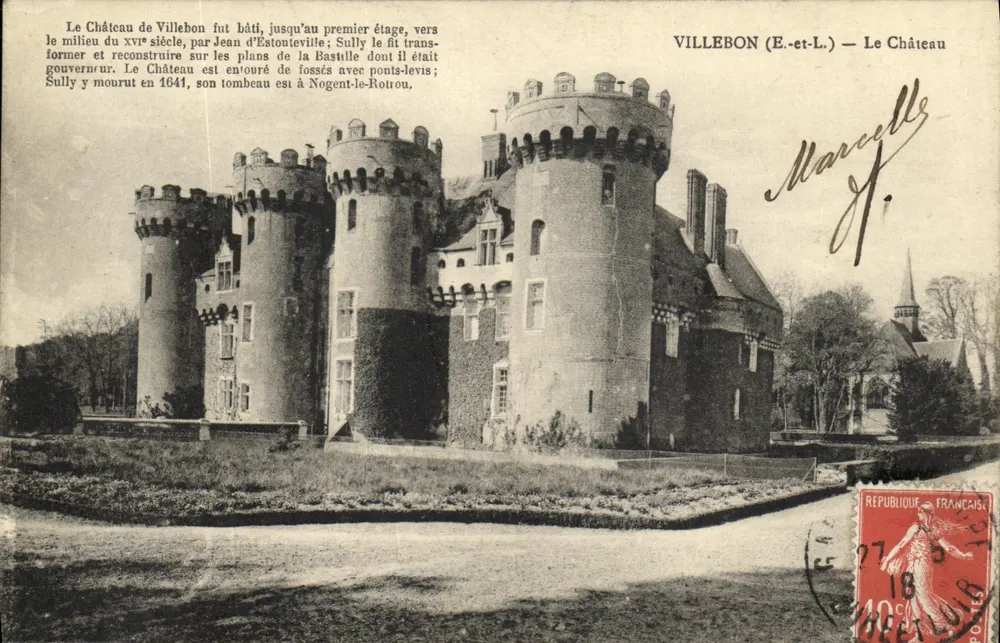 VILLEBON (E.-et-L.) — O Castelo — Marcelle J. - Frente
