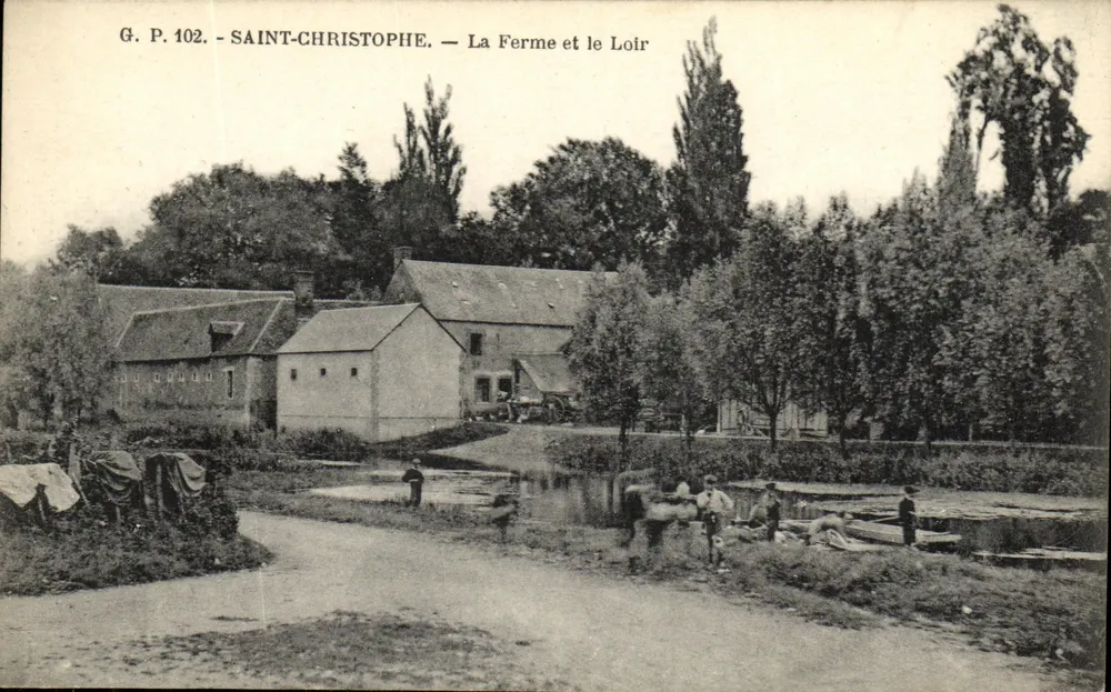 Saint-Christophe — A Fazenda e o Loir — G.P. 102 - Frente