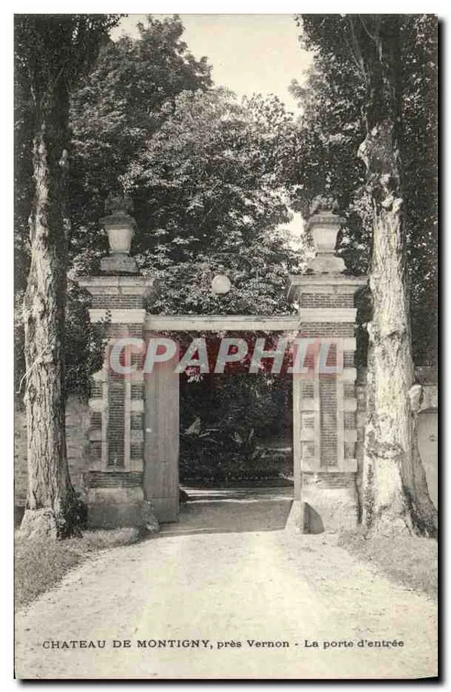 Schloss Montigny, bei Vernon - Das Eingangstor - Vorderseite
