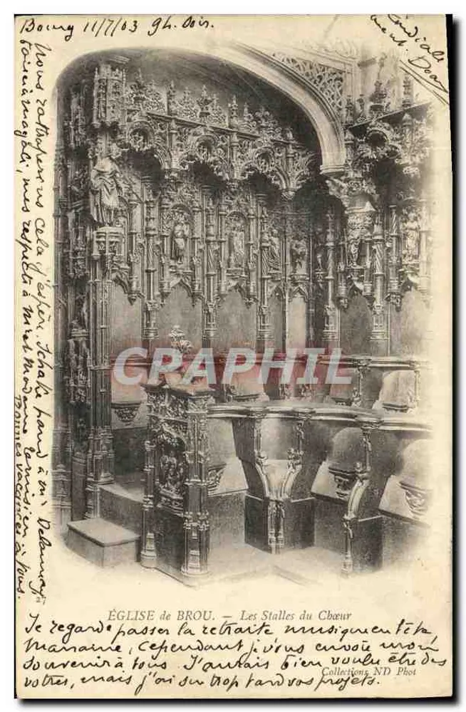 Igreja de Brou - As Cadeiras do Coro — ND Phot - Frente