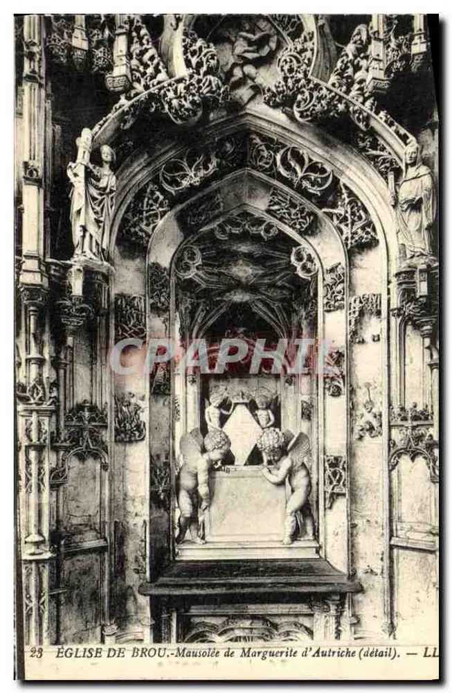 Kirche von Brou — Mausoleum von Marguerite von Österreich (Detail) — LL - Vorderseite