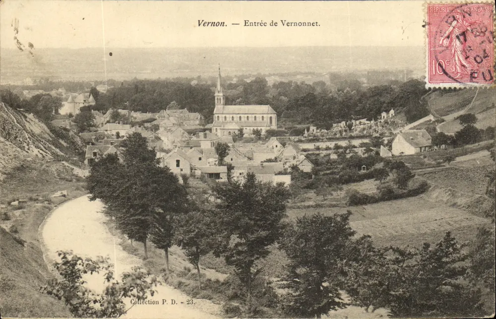 Vernon. — Entrada de Vernonnet. — Coleção P. D. - 23. - Frente