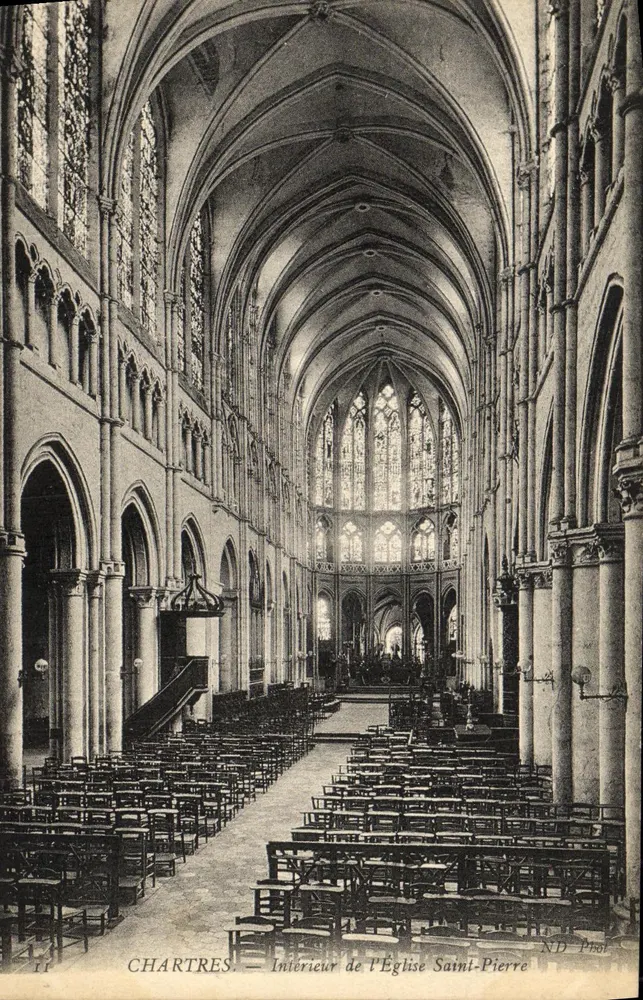 Chartres — Innenansicht der Kirche Saint-Pierre — ND Pro - Vorderseite