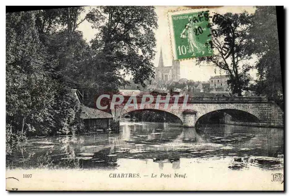 Chartres — O Ponte Novo — Imp. De Brettaul, Paris - Frente