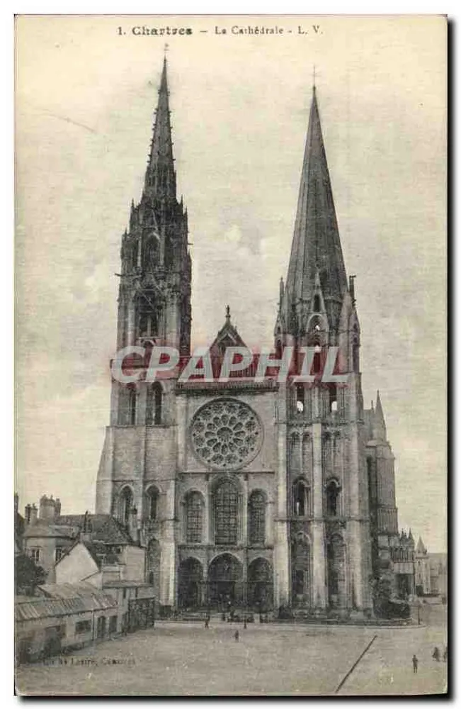 Chartres — A Catedral — L.V. - Frente
