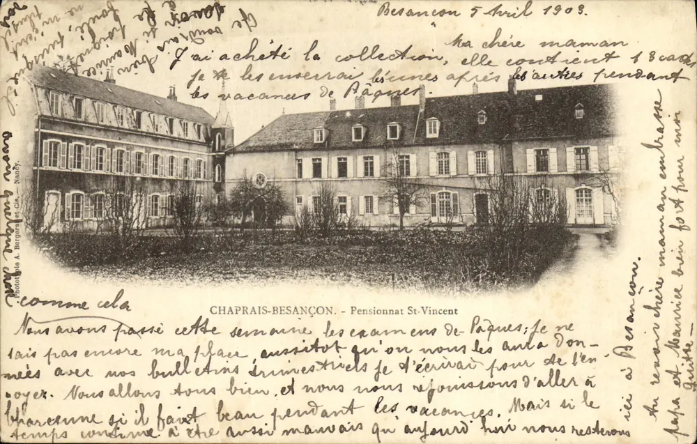 Chaprais-Besançon — Pensionato São Vicente — Fot. A. Berggräf & Cie - Frente