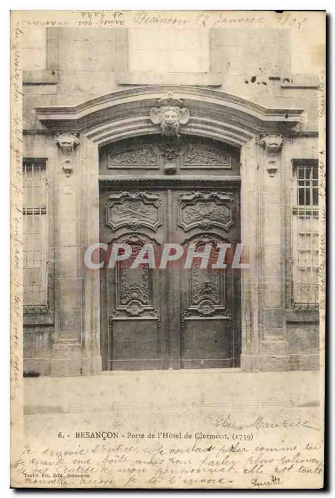 Besançon - Tor des Hôtel de Clermont (1739) — Verleger Toutot fils, Besançon, n°6 - Vorderseite