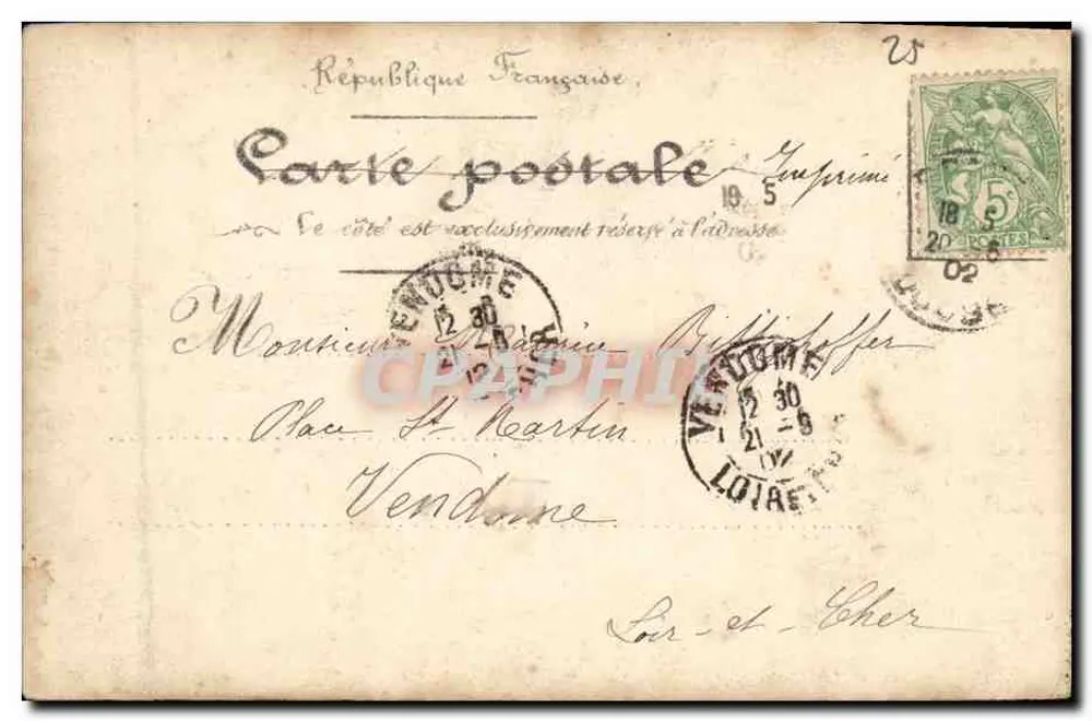 Banhos da Moulouille — Besançon — G.B.F. 10 - Verso