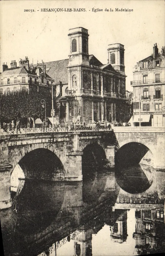 Besançon-les-Bains — Kirche der Madeleine — Verlag: 'La Cigogne' Karten, Straßburg - Vorderseite