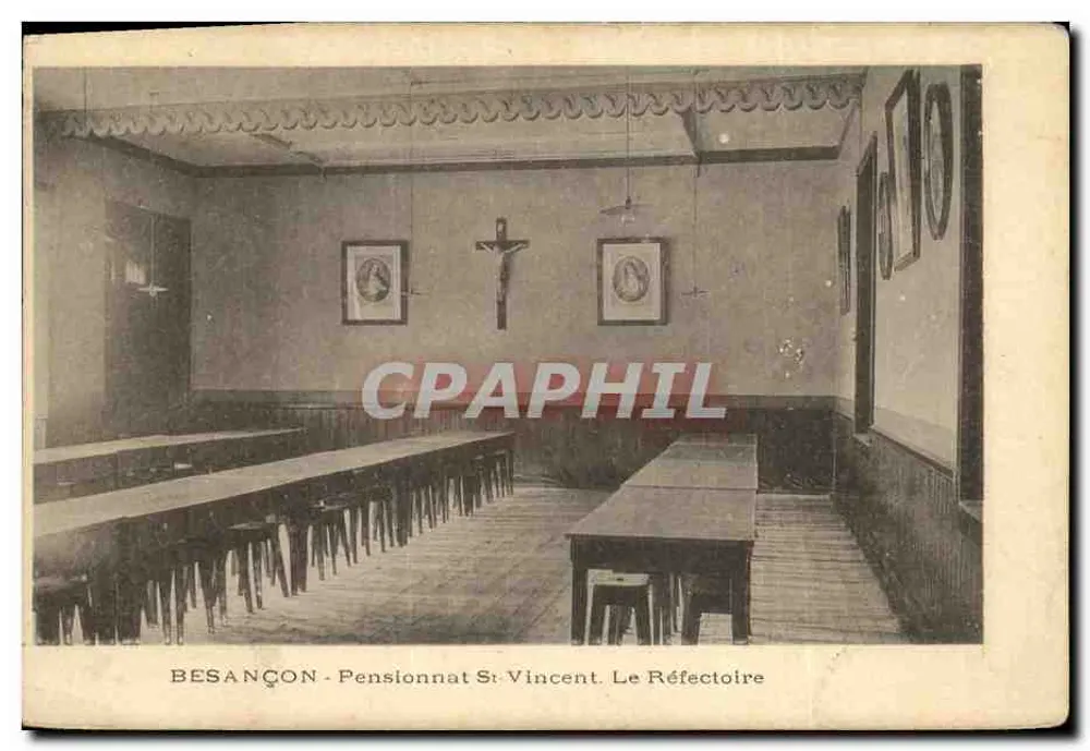 Besançon - Pensionnat Saint-Vincent. Das Refektorium - Vorderseite