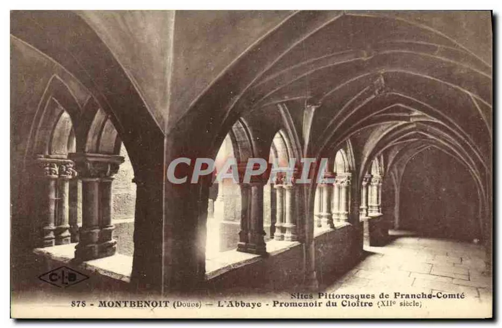 Montbenoit (Doubs) — A Abadia — Passeio do Claustro (século XII) - Frente