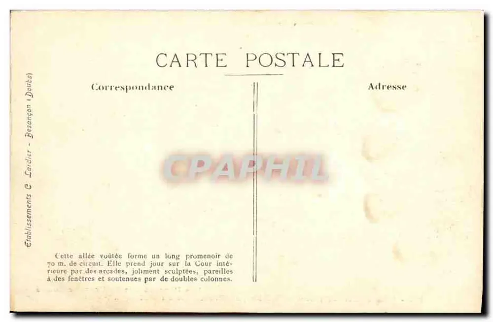 Montbenoit (Doubs) — A Abadia — Passeio do Claustro (século XII) - Verso