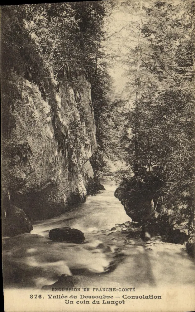 Vale do Dessoubre — Um canto do Langot — Excursão na Franche-Comté - Frente