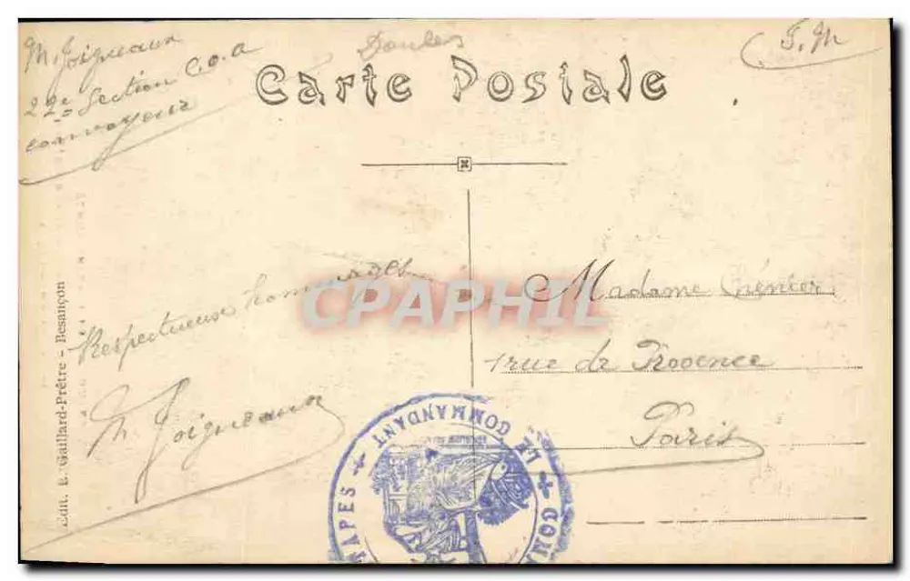 Vale do Dessoubre — Um canto do Langot — Excursão na Franche-Comté - Verso