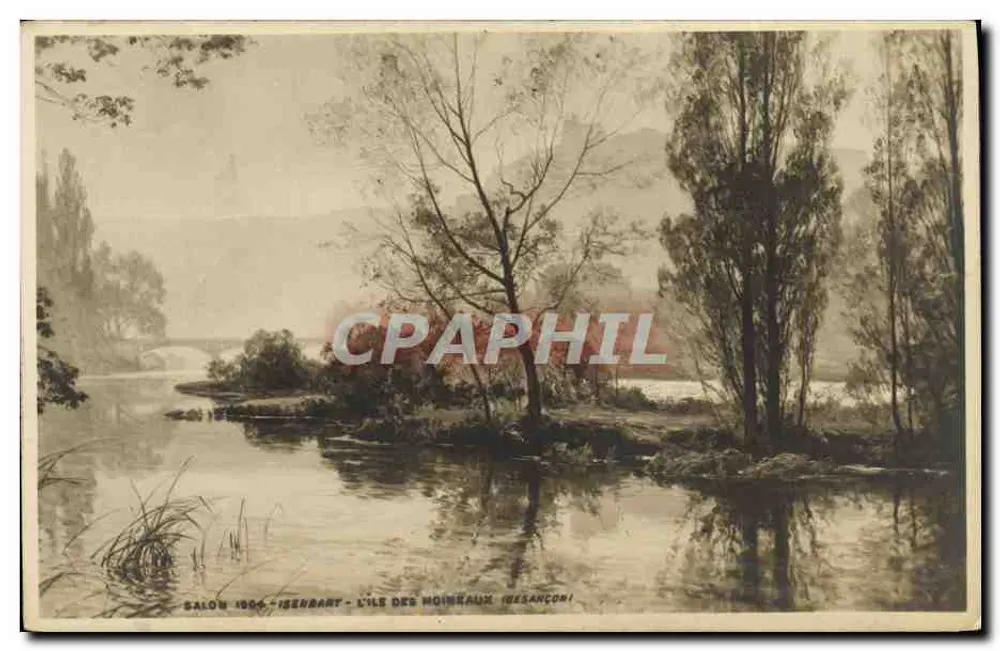 L'Île des Moineaux — Besançon — Salon 1904 — Isenbart - Vorderseite