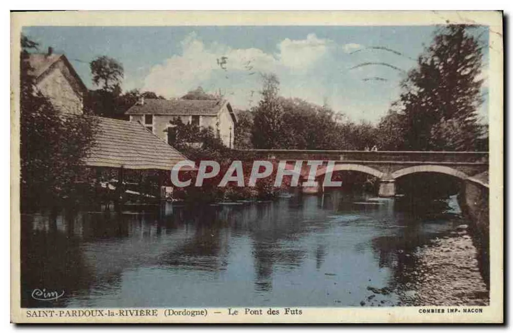 Saint-Pardoux-la-Rivière (Dordogne) — O Ponte dos Futs — Combrier Imp. Naccon - Frente