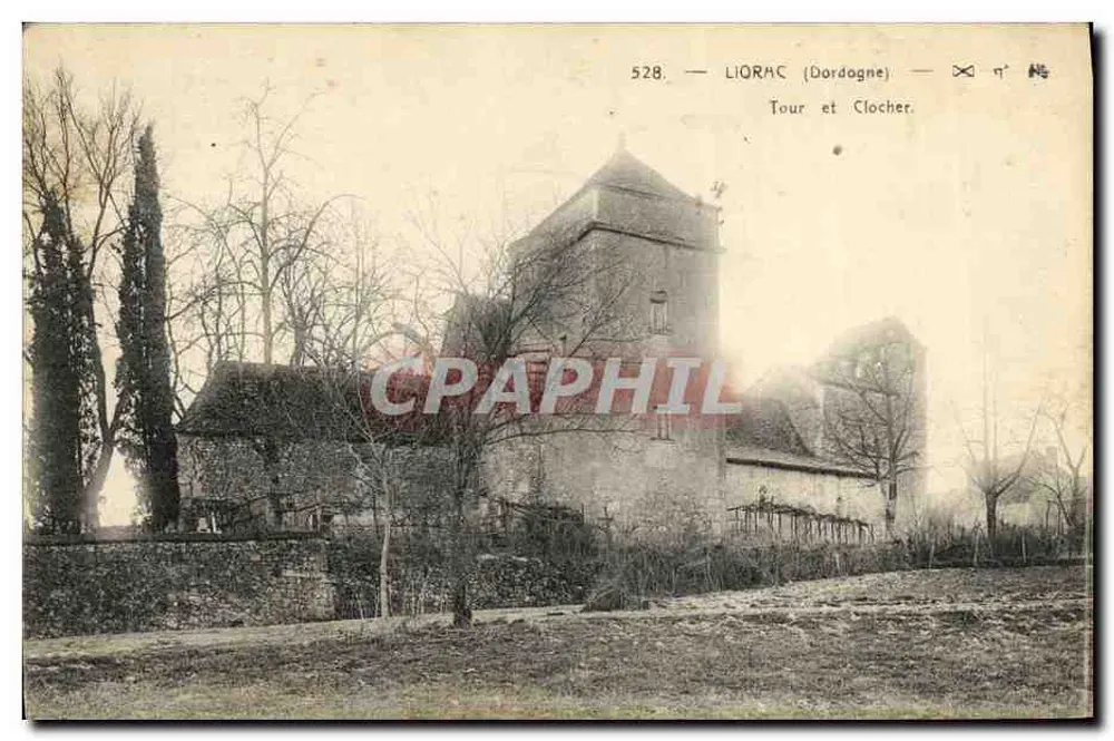 Liorac (Dordogne) — Tour et Clocher — Édité par V. Lefebvre - Frente