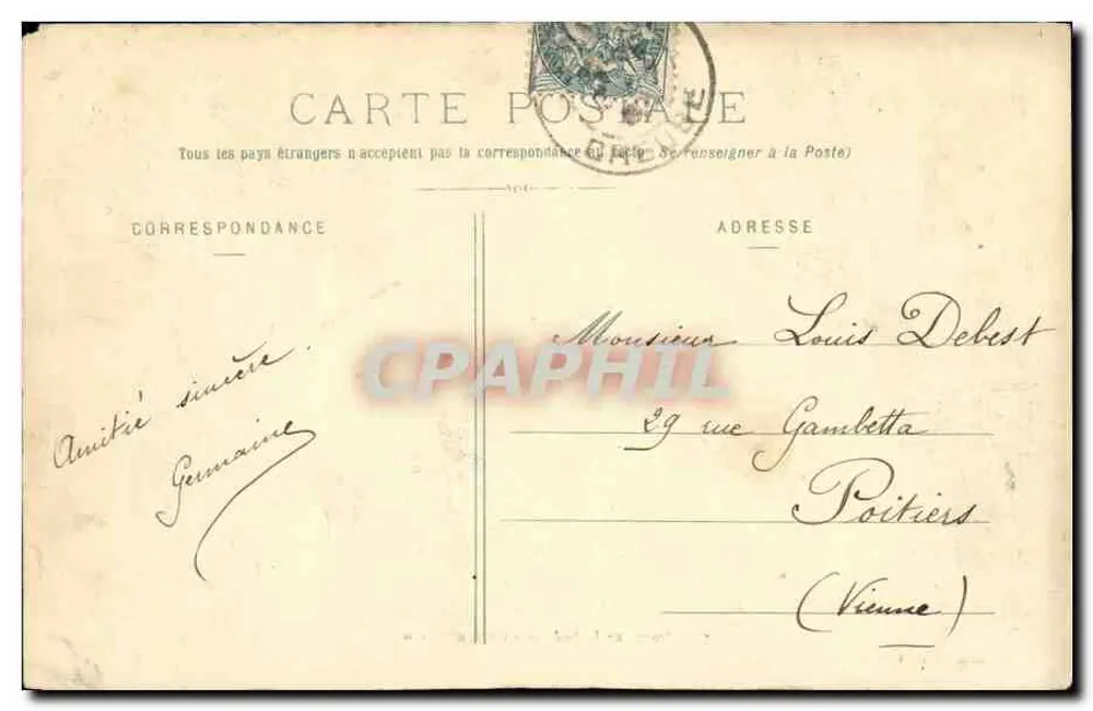 Ponte sulla Sédelle a Crozant (Creuse) — A. de Nussac, editore, Guéret — n° 76 - Verso